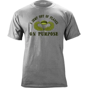 I Jump Out of Planes - On Purpose Graphic T-Shirt - Picture 1 of 2
