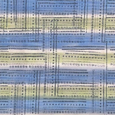 Pequeña tela geométrica Marie Keizer azul verde lila retazos fuera de existencia por 1/2 yarda Foto 1 de 4