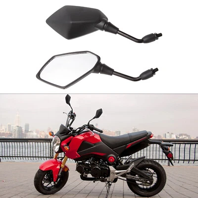 Universal Motorcycle Rearview Wing Mirrors 8mm/10mm For Honda Yamaha Suzuki ATV Foto 1 de 4