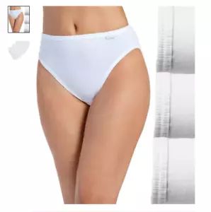 Damen Jockey 3er-Pack französischer Schnitt (weiße Farbe) Baumwolle Komfort Unterwäsche - Bild 1 von 5