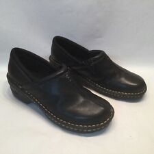 Eastland Kelsey Black Leather Clog Size 8 Shoe Slip On Comfort Women’s