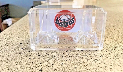 Houston Astros Custom MLB World Series Championship Baseball 2 Ring Display Case Cover
