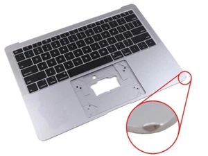 APPLE MACBOOK AIR KEYBOARD PALMREST ASSEMBLY NO TOUCHPAD *DENT & STICKER MARKS* - Afbeelding 1 van 2