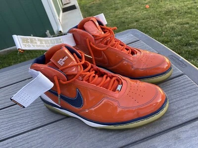 Nike Airforce 25 Size 14 Orange Syracuse in good condition - Image 1 of 4