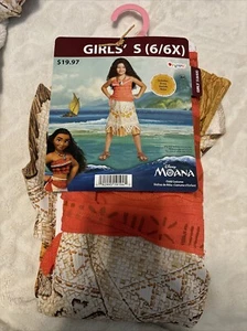 Disney MOANA Princess Dress Size 6/6X Costume/ Dress-up/ Cosplay - Picture 1 of 2