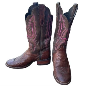 Justin Stiefel Damen Größe 6B Glatt Strauß Westernstiefel Punchy Collections - Bild 1 von 10