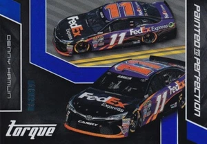PANINI 2016 TORQUE DENNY HAMLIN #PTP9 58/99 BLUE PARALLEL CARD  - Bild 1 von 2
