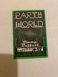 JIMMY BUFFETT Raro PARTY WORLD TOUR EQUIPO LOCAL PASE DETRÁS DEL ESCENARIO - Imagen 1 de 1