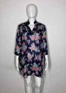 Vintage 60s 70s Eugen Bright Tunic Top XL XXL - Picture 1 of 18