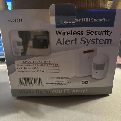 Bunker Hill Security Motion Sensor Driveway Alert Wireless System Chime 93068 - Image 1 of 4