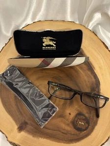 BURBERRY Reading Glasses Brown Frames Case Made Italy see pics Microfiber cloth - Picture 1 of 9