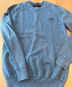 SUPERDRY JPN PREMIUM KNIT PULLOVER SWEATER MENS SZ S - Picture 1 of 9