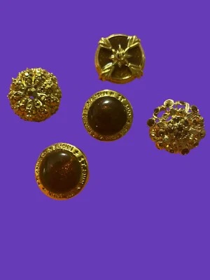 (5) Set St. John Designer Knopf Swarovski Kristalle Akzente für Ihr Boho Outfit - Bild 1 von 4