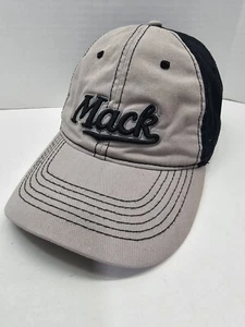 Mack Truck Cap Olive Gray Black Trim Adj Cap Hat - Picture 1 of 3