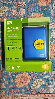 My Passport Essential SE 1 TB USB 3.0/2.0 Ultra Portable External HARD DRIVE - Image 1 of 3