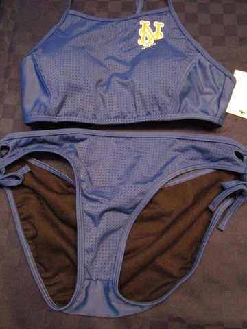 NWT GIII SPORTS MLB NEW YORK METS WOMENS BIKINI SWIM SUIT BATHING BLUE SMALL Cover