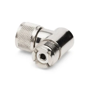 CONNETTORE ADATTATORE ANGOLARE PL259 A SO239 - Foto 1 di 2