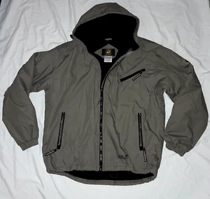 Jack Wolfskin Herren Parka Jacke oliv mit Kaputze Gr.L, Fleece warm gefüttert - Bild 1 von 3