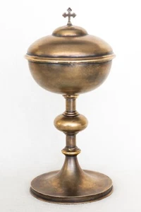 Antique sterling silver ciborium A Chertier Orfèvre Paris France 19th century - Picture 1 of 21