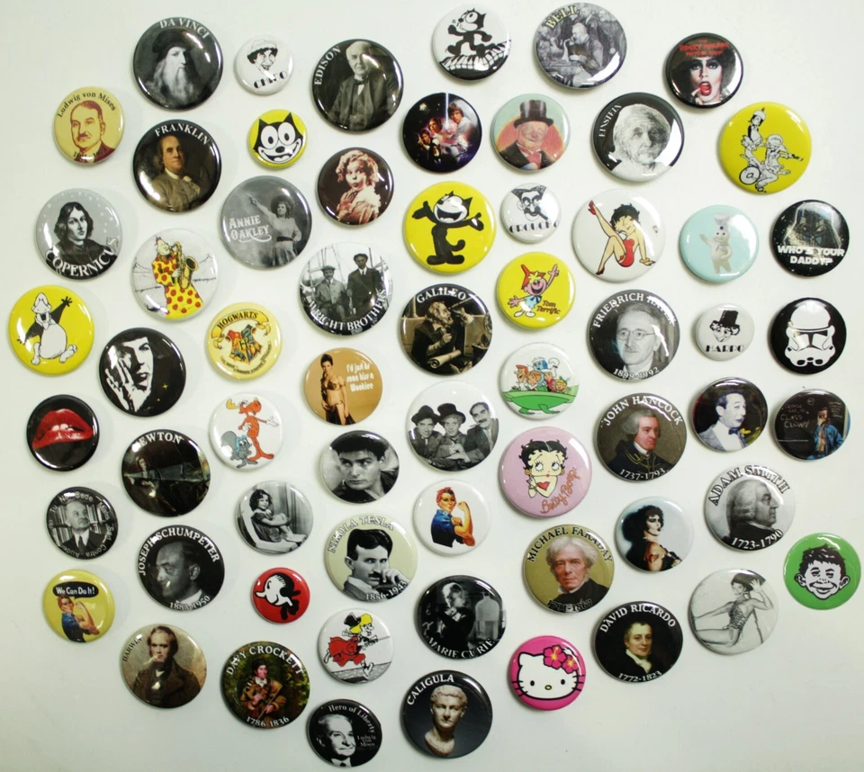 Personality Buttons Pins Badges 60+ DESIGNS Mix & Match Gifts  - Image 1 of 1