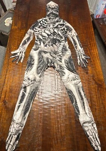 Adult Skull & Bones Monster Morphsuit Mens Skeleton Skin Suit Halloween Costume - Picture 1 of 5