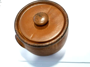 McCoy CANYON MESA 1421 POT w/ Lid 7x4" Stoneware Crock Bean Chili Casserole USA - Picture 1 of 8