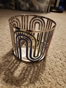 Candelabro Bath and Body Works Rainbow STRIPES 3 mechas NUEVO - Imagen 1 de 2