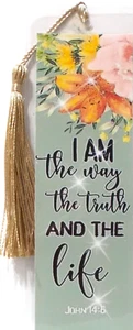 " I AM THE WAY"-BIBLE VERSE - JOHN 14:6 -UNIQUE LAMINATED BOOKMAKE - Picture 1 of 1