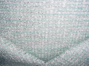 Tela de tapicería tejido de cesta de oruga azul blanco en polvo 4-3/8 años brillante 9982 - Imagen 1 de 4
