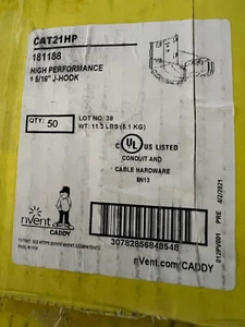 Nvent Caddy CAT21 HP, #181180, High Performance J Hooks Box of (50) - Picture 1 of 4