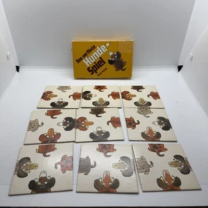 Vintage 1979 Das Verflixte Hund-spiel artus German Picture Matching Game Puzzle - Foto 1 di 4