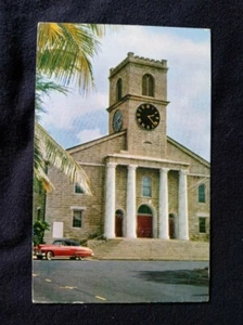 HAWAII  1961 Kawaihao Church Honolulu 1961 Old Car Postcard - Bild 1 von 2