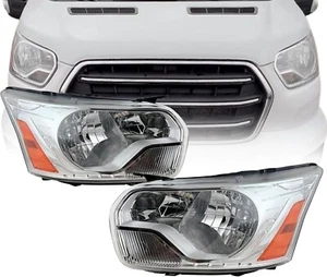 Halogen Headlights SET For Ford Transit 150 250 350 350HD 2014-2023  with Bulbs - Bild 1 von 11