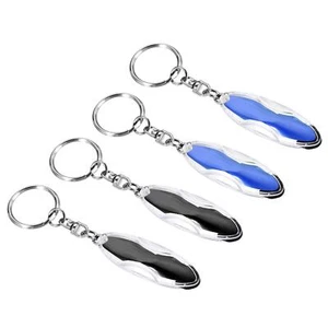 Llavero antiestático descarga de resina conductora estática, azul, negro, 2 juegos - Imagen 1 de 5