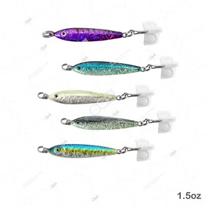 5 un.5 oz Mega Live Cebos de Pesca Señuelos de Metal Plantilla Luna holográfica 5 colores - Imagen 1 de 7