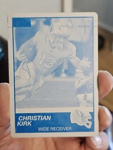 2019 Score #286 Christian Kirk Printing Plate!  1 Of 1  RARE!  1/1  SSP! - Picture 1 of 8