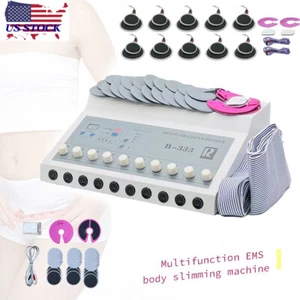 14Pads Electro Muscle Build Stimulator Body Slimming Machine Weight Loss Massage - Picture 1 of 12