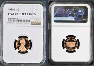 1986-S Lincoln Memorial Cent NGC PF 69 RD ULTRA CAMEO - RED HOT & 2nd BEST - Bild 1 von 1
