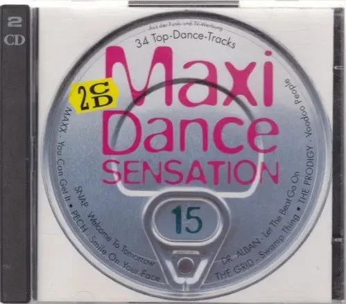 2xCD Snap, Scooter, the Prodigy a.o. Maxi Dance Sensation 15 (1994) - Bild 1 von 1