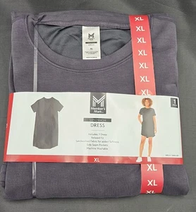 Members Mark Sandwash Relax Fit Pocketed Dress Black NWT - Picture 1 of 2