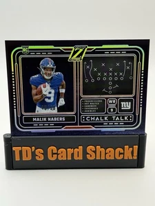 2024 Panini Zenith - Red ChalkTalk Malik Nabers 48/50 (RC) # 8 π―π―π―π₯π₯π₯ - Picture 1 of 2