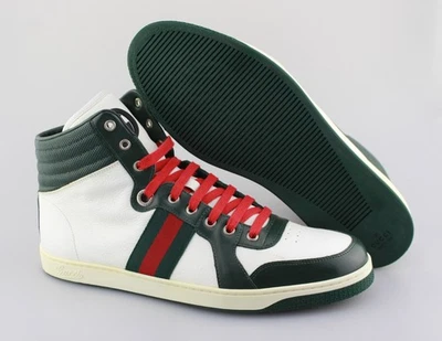 Zapatillas Hombre GUCCI 'Coda' Cuero Blanco/Verde/Rojo Talla US 10.5 GUCCI 10 - G Foto 1 de 4