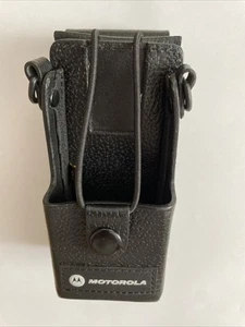 Vintage Motorola Etui En Cuir Pour Portable Ou Cibi - Afbeelding 1 van 3