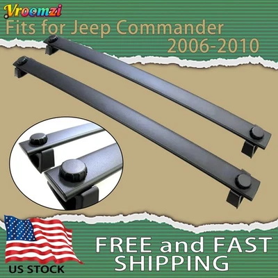 Поперечные дуги багажник подходит для 2006-2010 Jeep Commander багажник на крышу поперечные дуги 2 шт. - Изображение 1 из 4