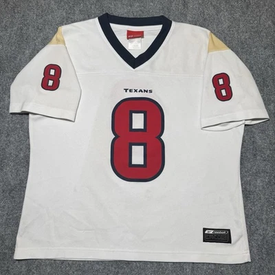 Camiseta de fútbol americano NFL Houston Texans #8 Carr para mujer grande blanca Foto 1 de 4