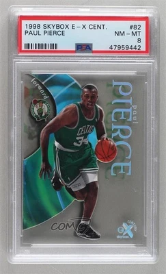 1998-99 Skybox E-X Century Paul Pierce #82 PSA 8 Rookie RC HOF - Image 1 of 3