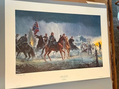 Impresión de la Guerra Civil Mort Kunstler "Trueno en el Valle" SIN MARCO Como Nueva #309/1000 Foto 1 de 4