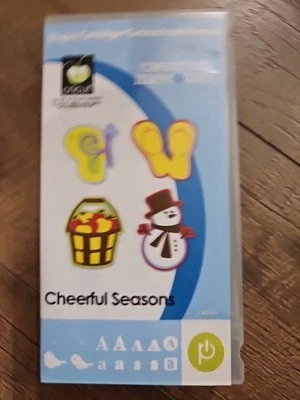 Cricut Cartridge Cheerful Seasons Creative Memories Booklet Box Overlay Rare  - Image 1 of 3