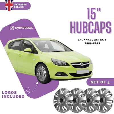 15" WHEEL TRIMS HUB CAPS COVERS TRIMS RIMS TO FIT VAUXHALL ASTRA J 20092015 - Image 1 of 4