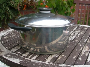 Original AMC Topf Kochtopf 20 cm Ø mit Deckel Edelstahl 11 cm Hoch - Bild 1 von 9